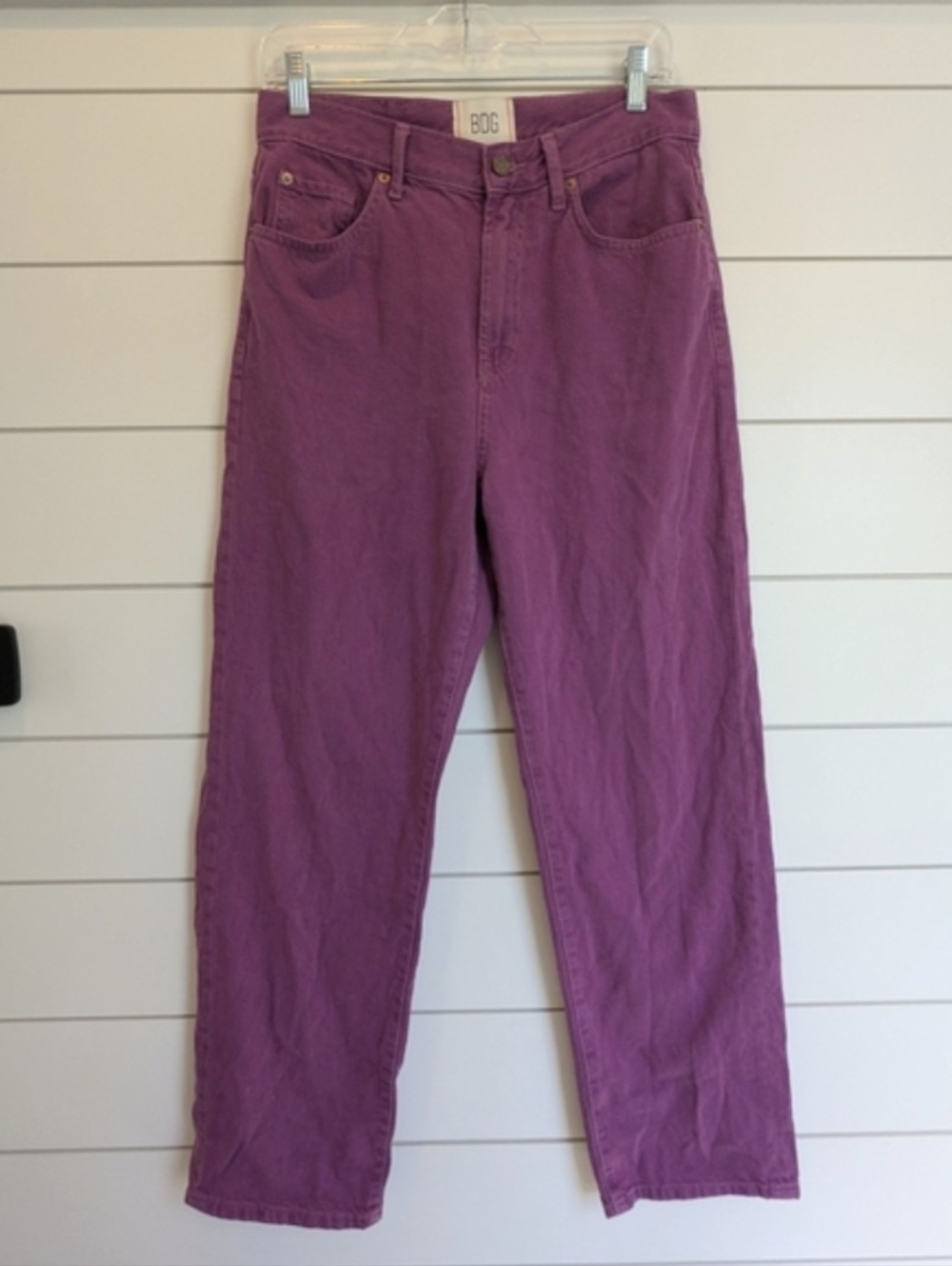 BDG High-Rise Cowboy Jean Magenta Purple Straight Leg Size 30 Urban Outfitters